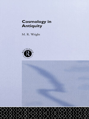 cover image of Cosmology in Antiquity